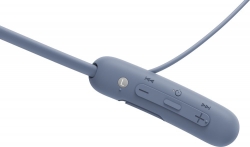 Гарнитура вкладыши Sony WI-SP510 синий беспроводные bluetooth нашейный держатель (WISP510L.E)