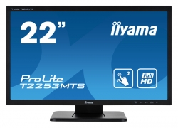Монитор Iiyama 21.5 ProLite T2253MTS-B1 черный TN LED 2ms 16:9 DVI HDMI M/M матовая 1000:1 250cd 170гр/160гр 1920x1080 D-Sub FHD USB Touch 5.6кг