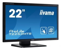 Монитор Iiyama 21.5 ProLite T2253MTS-B1 черный TN LED 2ms 16:9 DVI HDMI M/M матовая 1000:1 250cd 170гр/160гр 1920x1080 D-Sub FHD USB Touch 5.6кг