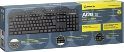 Клавиатура Defender Atlas HB-450 черный USB Multimedia