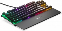 Клавиатура Steelseries Apex 7 TKL RU механическая черный USB Multimedia for gamer LED (подставка для запястий)