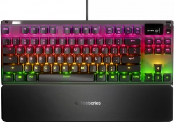 Клавиатура Steelseries Apex 7 TKL RU механическая черный USB Multimedia for gamer LED (подставка для запястий)