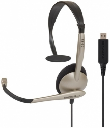 Наушники с микрофоном Koss CS-95-USB черный/золотистый