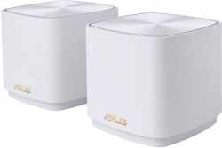 Бесшовный Mesh роутер Asus ZenWiFi (AX MINI XD4 (W-2-PK)) AX1800 10/100/1000BASE-TX белый (упак.:2шт)