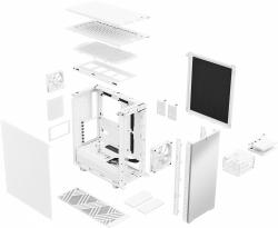 Корпус Fractal Design Define 7 Compact белый без БП ATX 5x120mm 4x140mm 2xUSB2.0 2xUSB3.0 1xUSB3.1 audio front door bott PSU