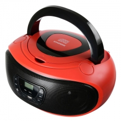 Аудиомагнитола Hyundai H-PCD280 красный/черный 4Вт/CD/CDRW/MP3/FM(dig)/USB/SD/MMC/microSD