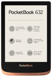 Электронная книга PocketBook 632 6 E-Ink Carta 1448x1072 Touch Screen 1Ghz 512Mb/16Gb/подсветка дисплея бронзовый