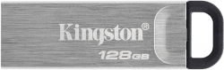Флеш Диск Kingston 128Gb DT Kyson DTKN/128GB USB3.1 серебристый/черный