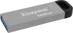 Флеш Диск Kingston 128Gb DT Kyson DTKN/128GB USB3.1 серебристый/черный