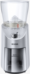 Кофемолка Nivona CafeGrano NICG 130 100Вт сист.помол.:жернова вместим.:200гр серебристый