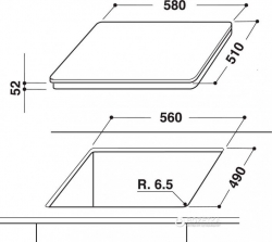 Индукционная варочная поверхность Hotpoint-Ariston KIA 641 B B (CF) кофе