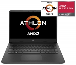 Ноутбук HP 14s-fq0023ur Athlon Silver 3050U/4Gb/SSD256Gb/AMD Radeon/14/HD 1366x768/Windows 10/black/WiFi/BT/Cam