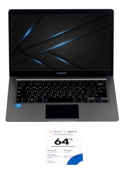 Ноутбук Digma EVE 14 C410 Celeron N3350/4Gb/SSD128Gb/Intel HD Graphics 500/14.1/IPS/FHD 1920x1080/Windows 10 Home Single Language 64/dk.grey/WiFi/B
