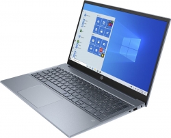 Ноутбук HP Pavilion 15-eg0053ur Core i5 1135G7/8Gb/SSD256Gb/Intel Iris Xe graphics/15.6/IPS/FHD 1920x1080/Windows 10/blue/WiFi/BT/Cam