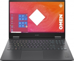 Ноутбук HP Omen 15-en1029ur Ryzen 7 5800H/16Gb/SSD512Gb/NVIDIA GeForce RTX 3070 8Gb/15.6/IPS/FHD 1920x1080/Windows 10/dk.silver/WiFi/BT/Cam