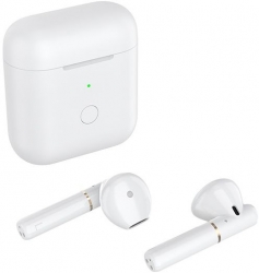Гарнитура вкладыши QCY T8 белый беспроводные bluetooth в ушной раковине