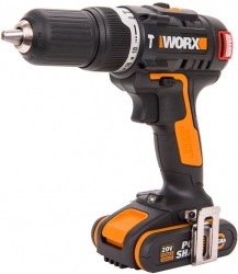 Дрель-шуруповерт ударная Worx WX367.1 аккум. патрон:быстрозажимной (кейс в комплекте)