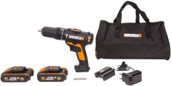 Дрель-шуруповерт ударная Worx WX371.3 аккум. патрон:быстрозажимной