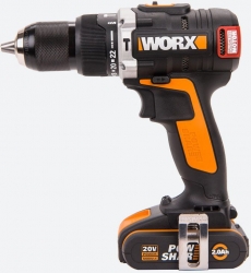 Дрель-шуруповерт ударная Worx WX373 аккум. патрон:быстрозажимной (кейс в комплекте)