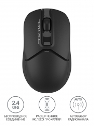 Мышь A4Tech Fstyler FG12 черный беспроводная