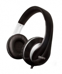 Наушники с микрофоном Sven AP-940MV черный/белый 1.2м