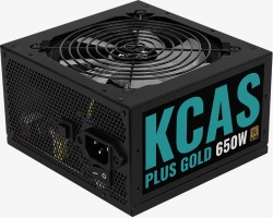 Блок питания Aerocool ATX 650W KCAS PLUS GOLD 650W ARGB 80+ gold 24+2x4+4 pin APFC 120mm fan 6xSATA RTL