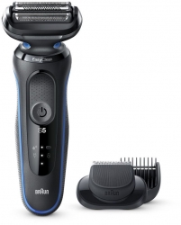 Бритва сетчатая Braun Series 5 50-B1500s черный/синий