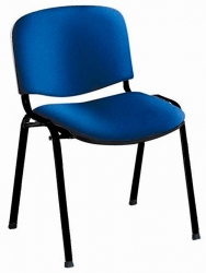 Стул Изо синий сиденье синий металл черный
