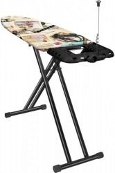 Гладильная доска Haushalt Loreta Fashion 123x46см рег.высот. черный/рисунок (HLF)