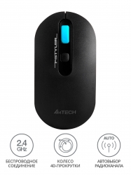 Мышь A4Tech Fstyler FG20 синий/черный беспроводная