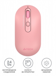 Мышь A4Tech Fstyler FG20S розовый беспроводная