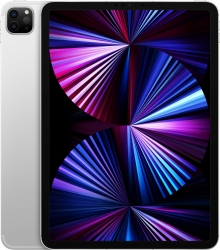 Планшет Apple iPad Pro 2021 MHW83RU/A M1 8C/RAM8Gb/ROM256Gb 11 IPS 2388x1668/3G/4G/iOS/серебристый/12Mpix/12Mpix/BT/GPS/WiFi/Touch/EDGE/9hr