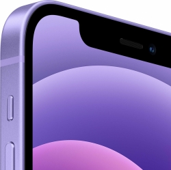 Смартфон Apple MJNQ3RU/A iPhone 12 256Gb фиолетовый моноблок 3G 4G 1Sim 6.1 1170x2532 iPhone iOS 14 12Mpix 802.11ax NFC GPS GSM900/1800 GSM1900 Tou