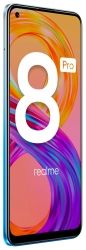 Смартфон Realme 8 Pro 128Gb 6Gb синий моноблок 3G 4G 2Sim 6.4 1080x2400 Android 11 108Mpix 802.11 b/g/n/ac NFC GPS GSM900/1800 GSM1900 MP3 A-GPS mi