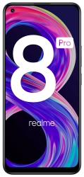 Смартфон Realme 8 Pro 128Gb 6Gb черный моноблок 3G 4G 2Sim 6.4 1080x2400 Android 11 108Mpix 802.11 b/g/n/ac NFC GPS GSM900/1800 GSM1900 MP3 A-GPS m