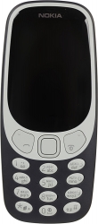 Мобильный телефон Nokia 3310 dual sim 2017 синий моноблок 2Sim 2.4 240x320 2Mpix GSM900/1800 MP3 FM microSD max32Gb