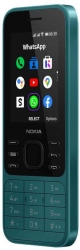 Мобильный телефон Nokia 6300 4G 4Gb 512Mb бирюзовый моноблок 3G 4G 2Sim 2.4 240x320 KaiOS 0.3Mpix 802.11 b/g/n GPS GSM900/1800 GSM1900 MP3 FM A-GPS