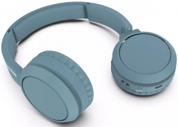 Гарнитура накладные Philips TAH4205BL/00 синий беспроводные bluetooth оголовье