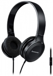 Гарнитура накладные Panasonic RP-HF100MGC 1.2м черный проводные оголовье (RP-HF100MGCK)