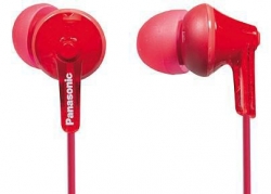 Наушники вкладыши Panasonic RP-HJE125E-R 1.1м красный проводные в ушной раковине