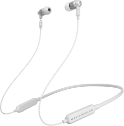 Гарнитура вкладыши MusicDealer S BT 1.3м серебристый/белый беспроводные bluetooth шейный обод (ZMDH-SS-BT)