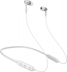 Гарнитура вкладыши MusicDealer S BT 1.3м серебристый/белый беспроводные bluetooth шейный обод (ZMDH-SS-BT)