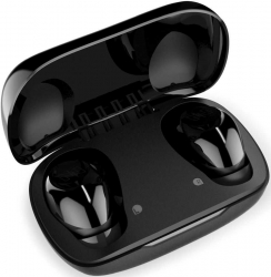 Гарнитура вкладыши MusicDealer Monochrome Black черный беспроводные bluetooth в ушной раковине (ZMDH-MCB)
