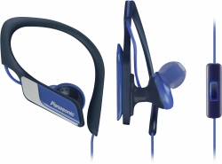 Гарнитура вкладыши Panasonic RP-HS35MGC-A 1.2м синий проводные крепление за ухом
