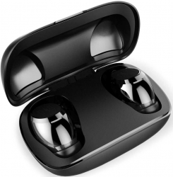 Гарнитура вкладыши MusicDealer Monochrome Iron черный беспроводные bluetooth в ушной раковине (ZMDH-MCI)