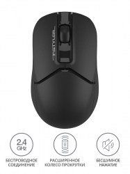 Мышь A4Tech Fstyler FG12S черный silent беспроводная