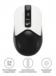 Мышь A4Tech Fstyler FG12S Panda белый/черный беспроводная