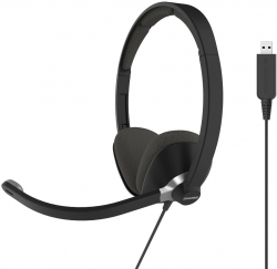 Наушники с микрофоном Koss CS300-USB черный 2.4м накладные USB оголовье (80000865)