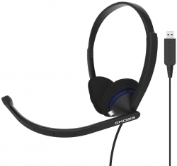 Наушники с микрофоном Koss CS200-USB черный 2.4м накладные оголовье (80000863)