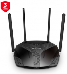 Роутер беспроводной Mercusys MR70X AX1800 10/100/1000BASE-TX черный